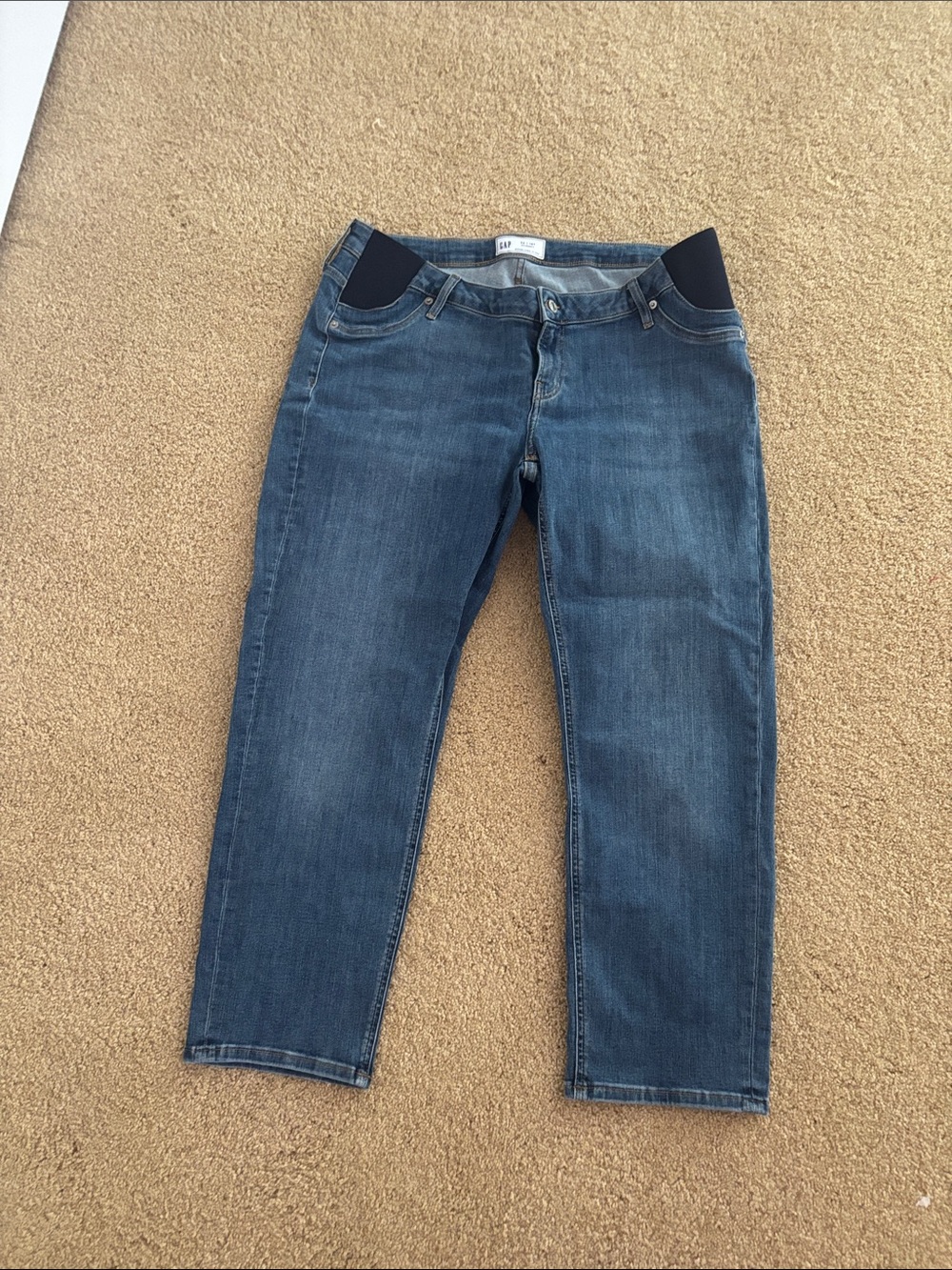 GAP Maternity Slim Straight Blue Denim Jeans